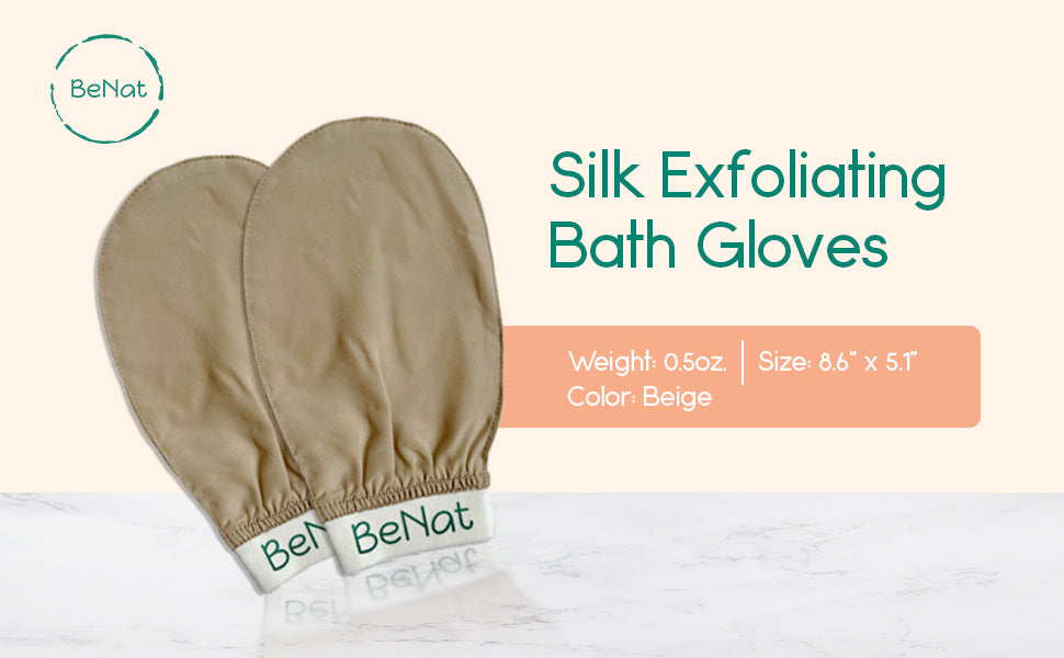 Silk Exfoliating Bath Gloves-2
