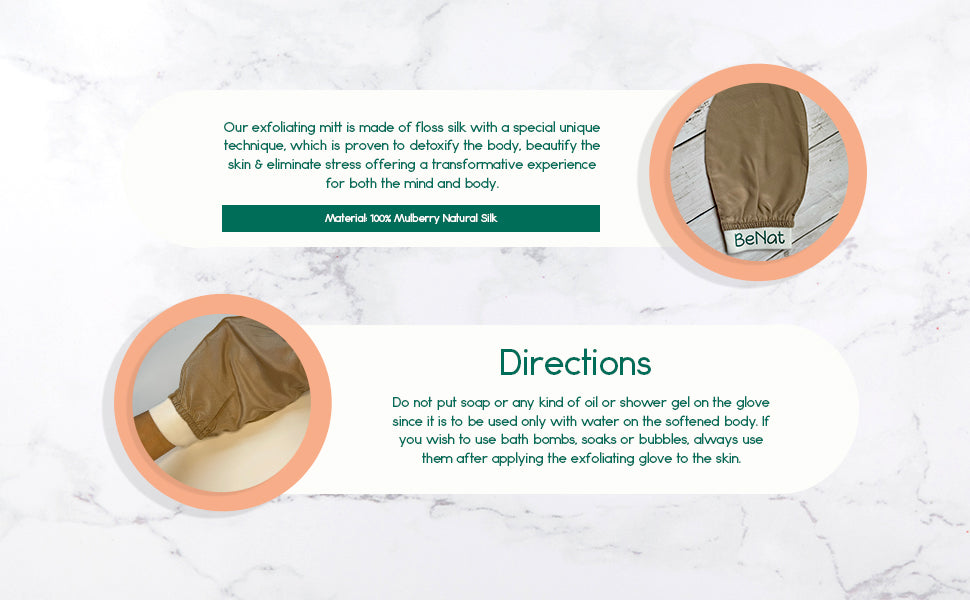Silk Exfoliating Bath Gloves-3