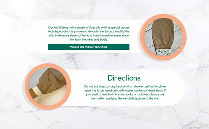 Silk Exfoliating Bath Gloves-3