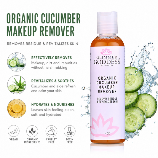Organic Cucumber Makeup Remover – No Oily Residue-0