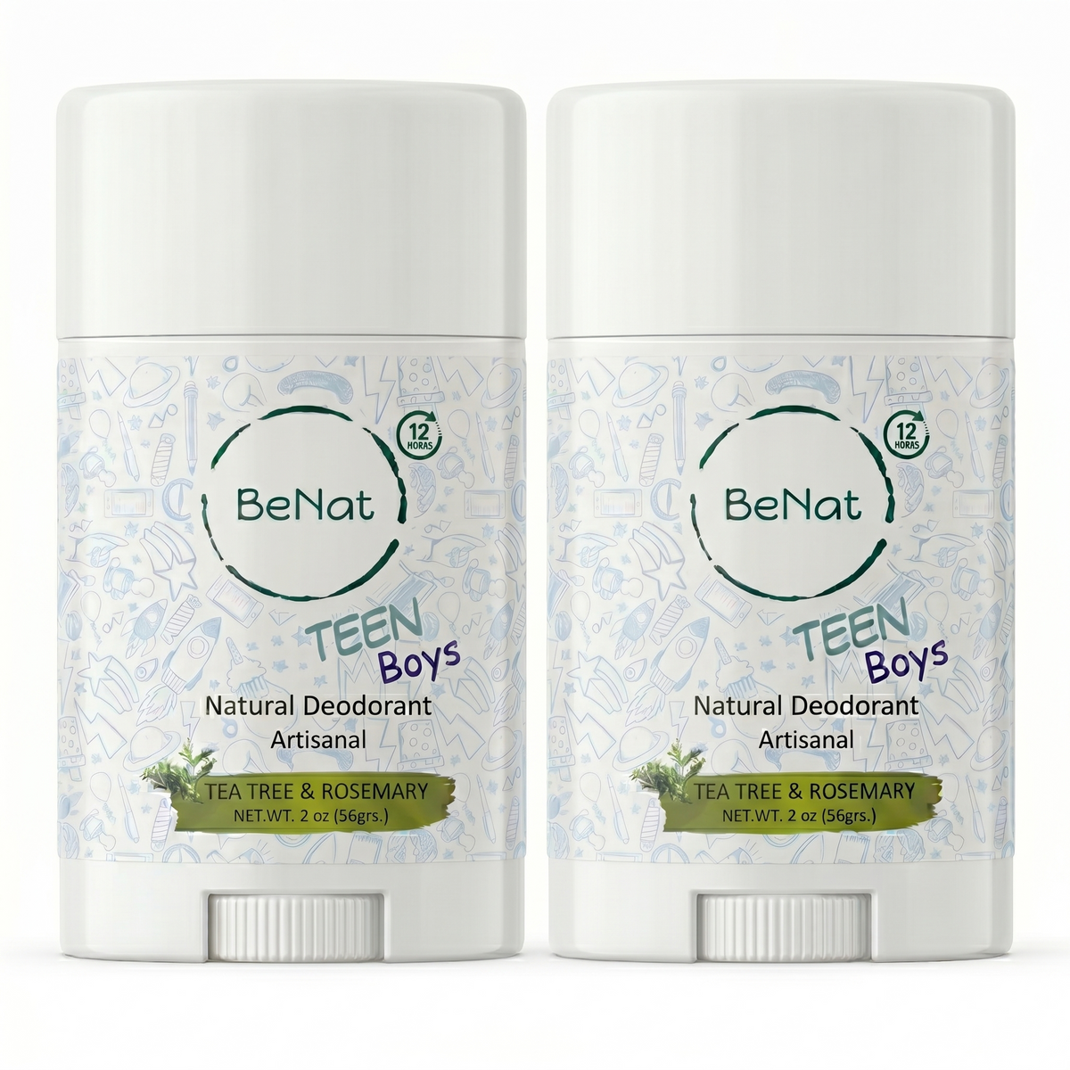 2-Pack all-Natural Deodorants for Kids & Teens-7