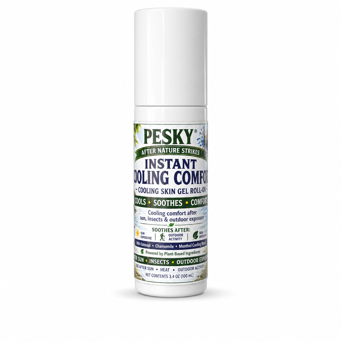 After Nature Strikes™ PESKY® Cooling Roll-On Outdoor Skin Comfort Formula-0