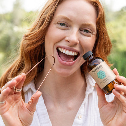 Mint Oral Care Ritual | Ayurvedic Oil Pulling & Tongue Cleaning-2