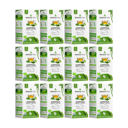Organic Moringa Tea - Green Tea - Decaffeinated Herbal Tea