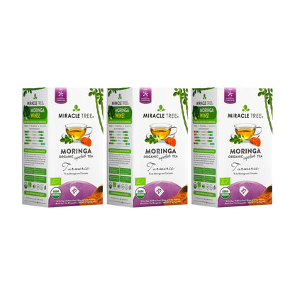 Organic Moringa Tea - Turmeric - Caffeine-Free Herbal Tea