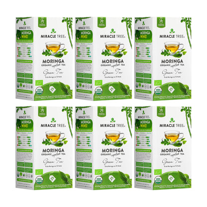 Organic Moringa Tea - Green Tea - Decaffeinated Herbal Tea
