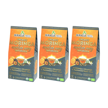 Organic Moringa Energy Tea - Orange Passionfruit - Natural Coffee Alternative