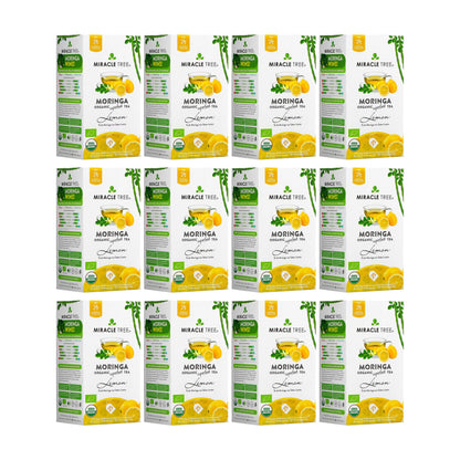 Organic Moringa Tea - Lemon - Caffeine-Free Herbal Tea