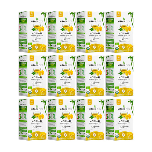 Organic Moringa Tea - Lemon - Caffeine-Free Herbal Tea
