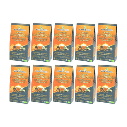 Organic Moringa Energy Tea - Orange Passionfruit - Natural Coffee Alternative