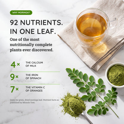 Organic Moringa Tea - Mango - Caffeine-Free Herbal Tea