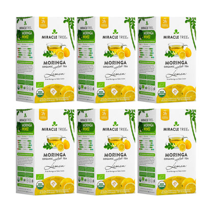 Organic Moringa Tea - Lemon - Caffeine-Free Herbal Tea